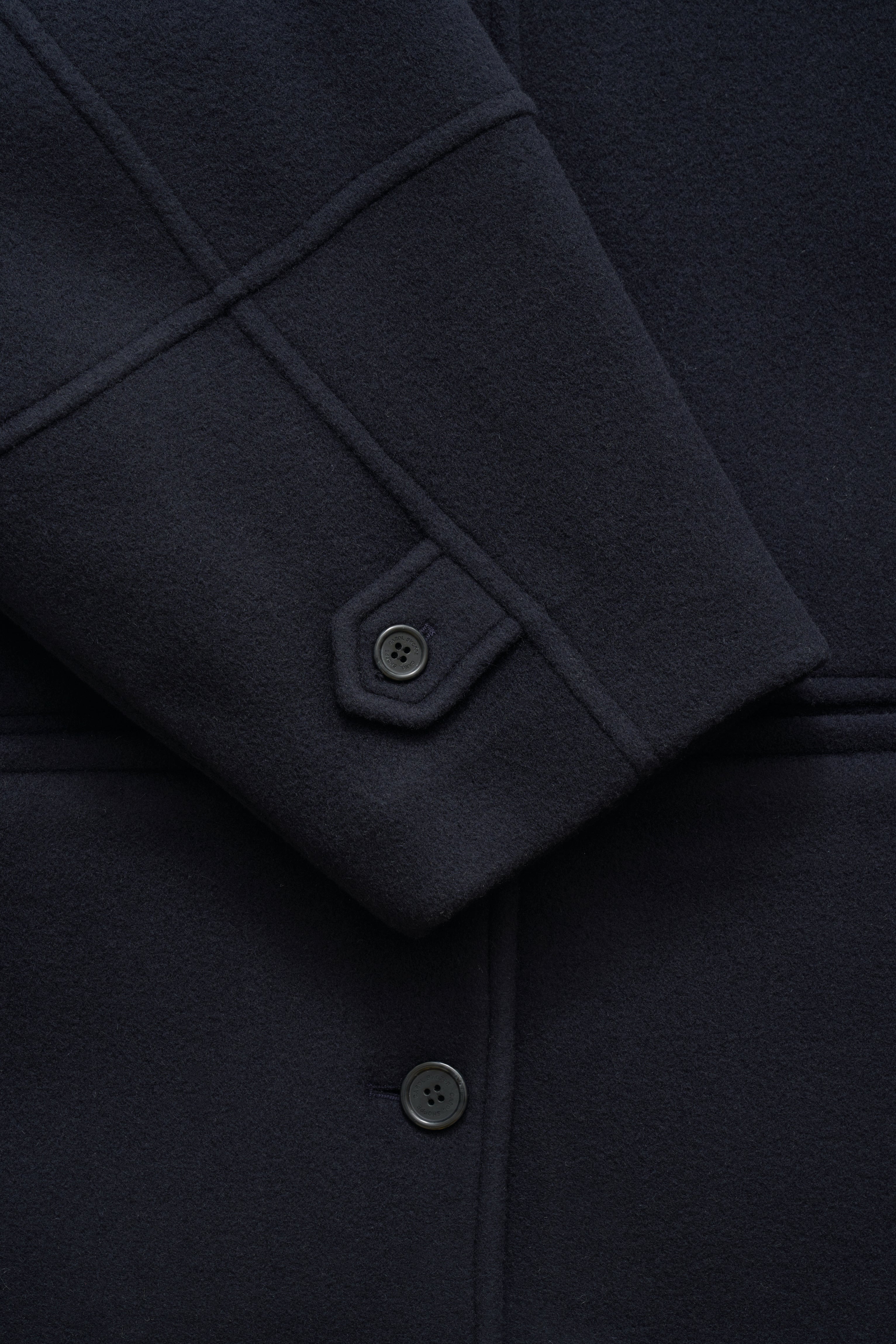 GRANPA WOOL COAT IN NAVY